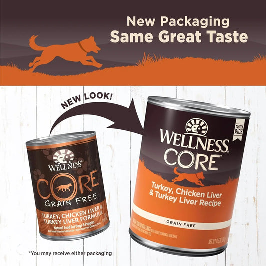CORE Grain-Free Wet Dog Food – Turkey & Chicken, 12.5oz, 12-Pack