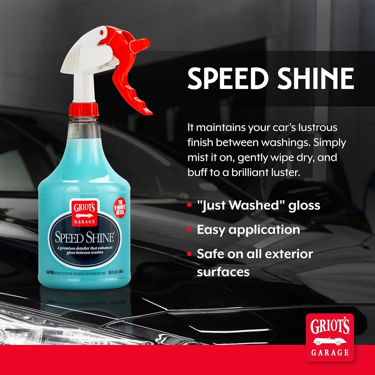 Griot’s Garage Speed Shine 35 oz – Streak‑Free Quick Detailer