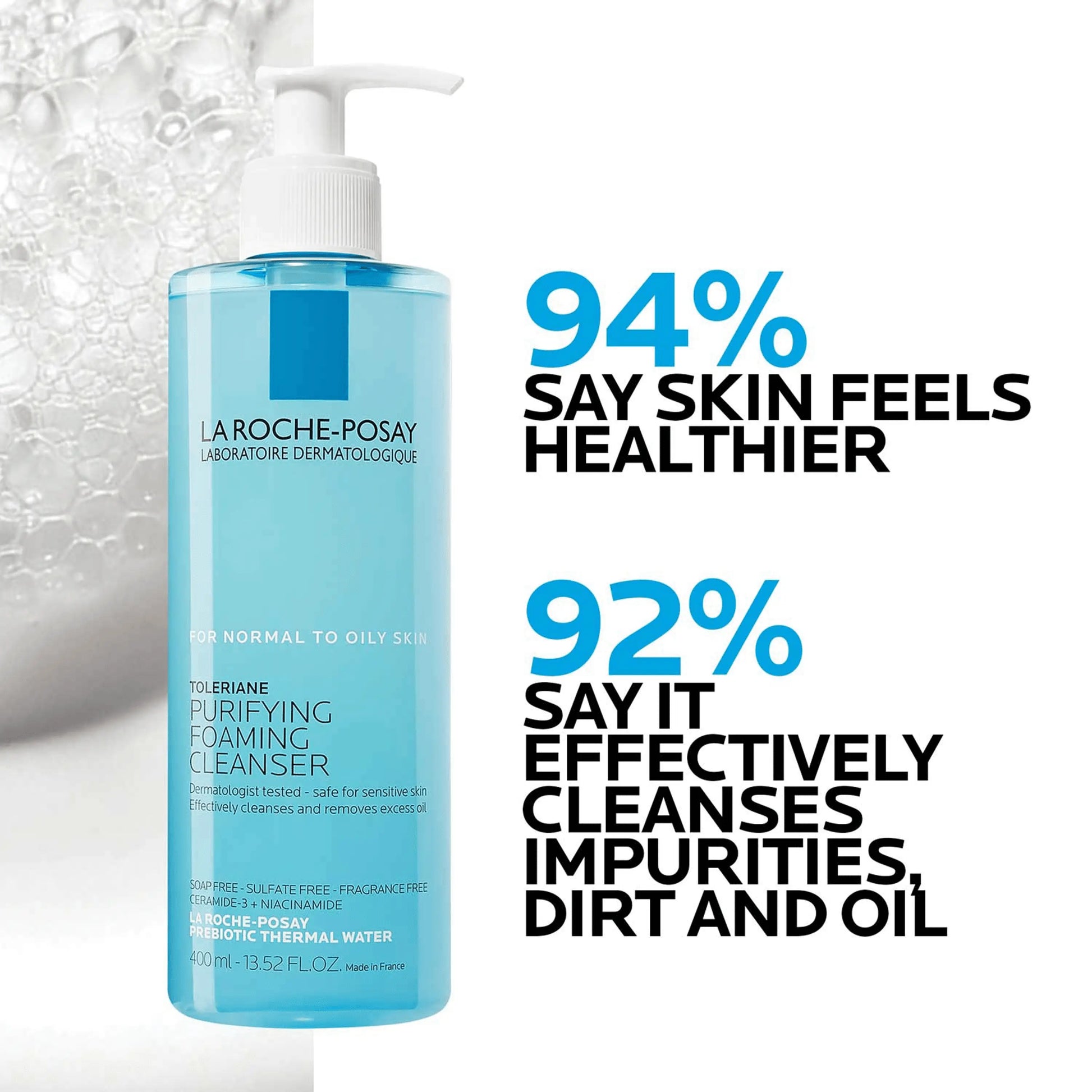 Toleriane Purifying Foaming Facial Cleanser – 13.52 Fl Oz