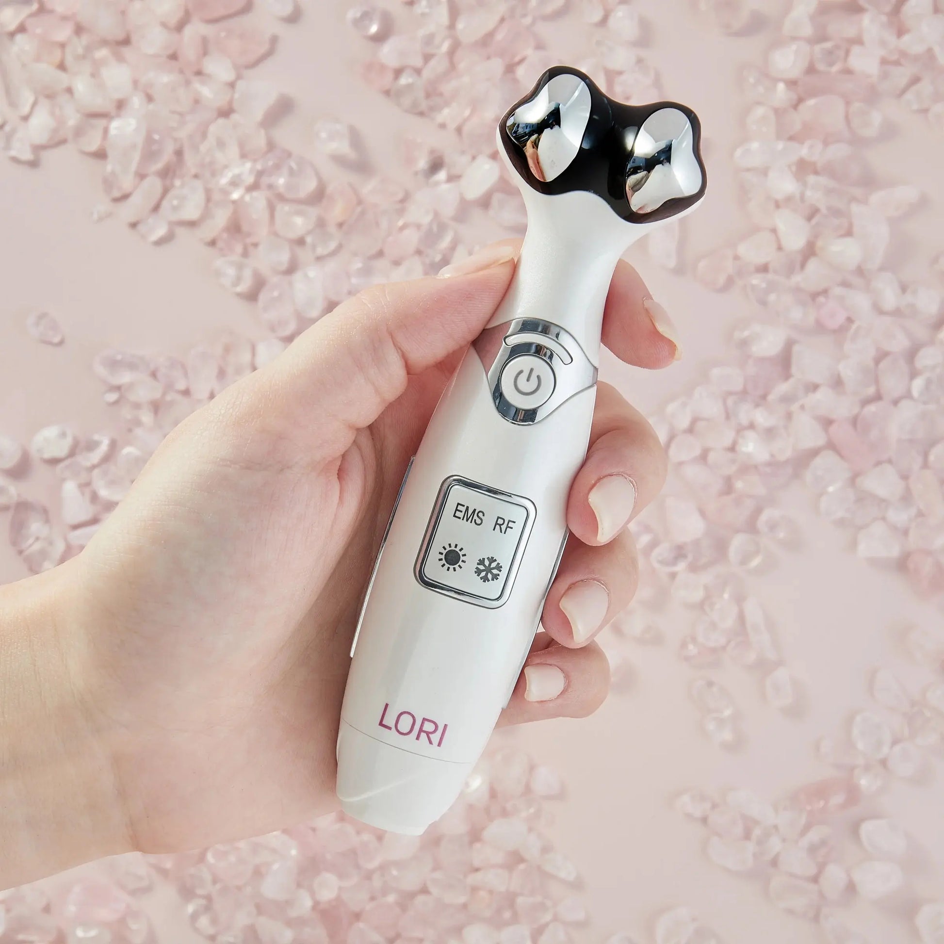 LORI Facial Lifting & Serum Infusion Wand – Sonic, Cold & Heat Therapy for Eyes & Lips, Anti-Aging & Fine Line Reducer