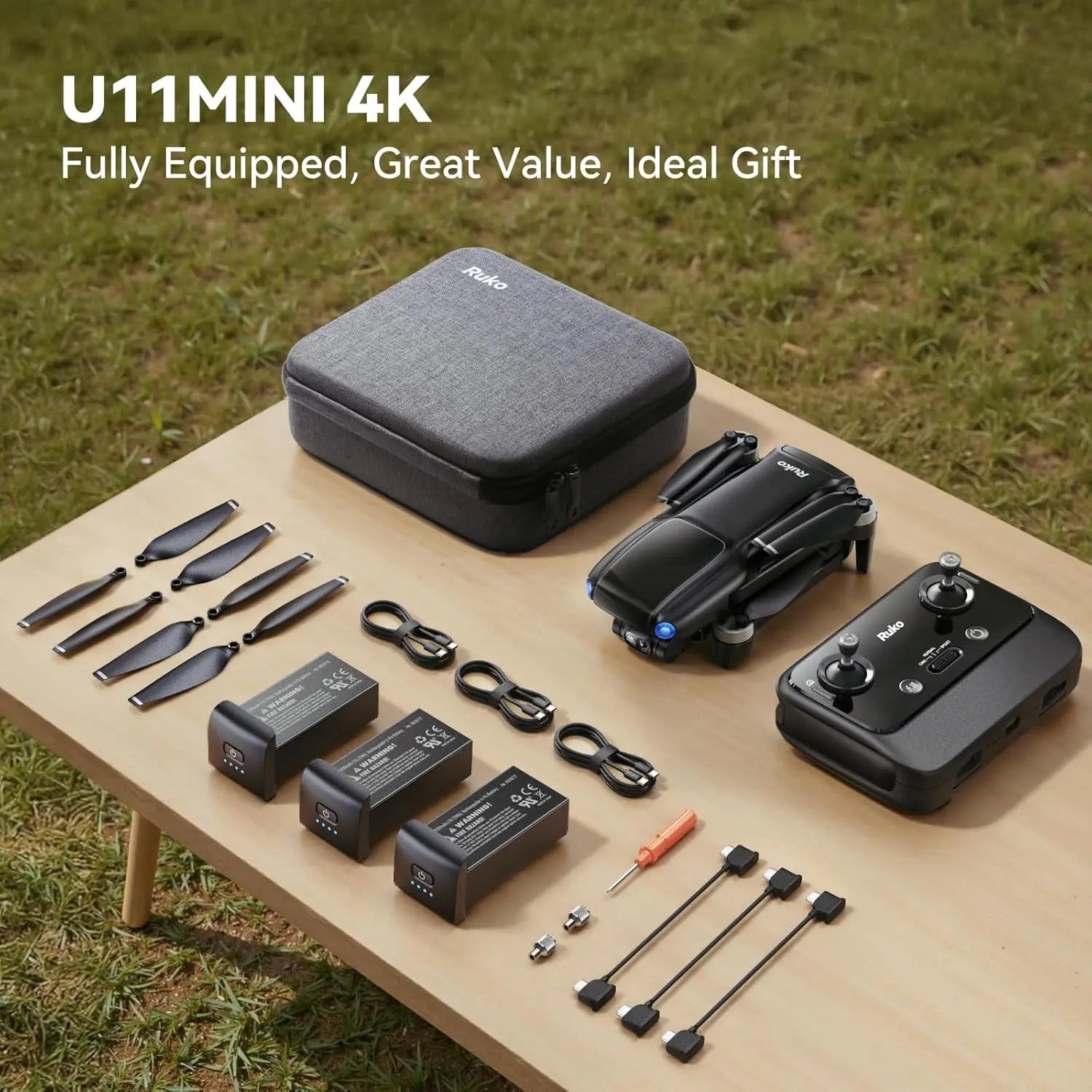 U11MINI 4K Drone for Adults - 96-Min Flight, 20,000ft FPV, 3-Axis Gimbal, Under 249g, 8K Photo