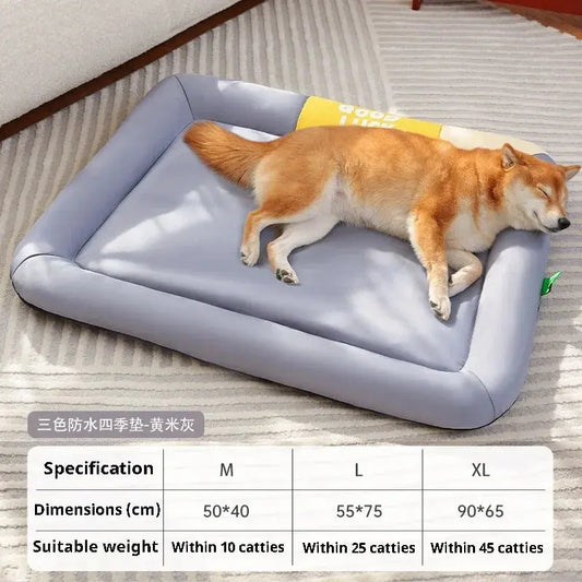 Summer Cooling Pet Bed – Fluffy Sofa Basket for Cats & Dogs, Small to Large Sizes, Comfortable Puppy & Kitten Lounger