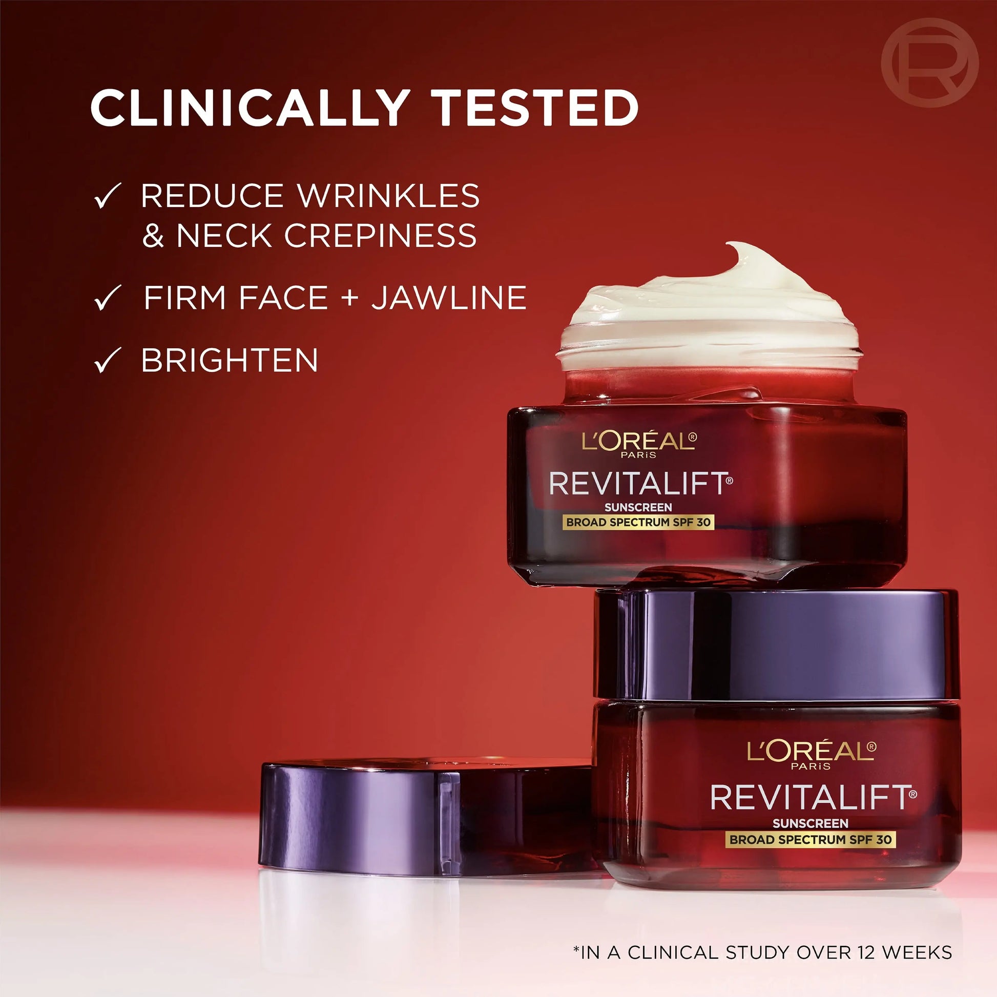 L’Oréal Revitalift Triple Power Anti-Aging Face & Neck Moisturizer SPF 30 – 1.7 Oz, Hydrating, Firming & Brightening