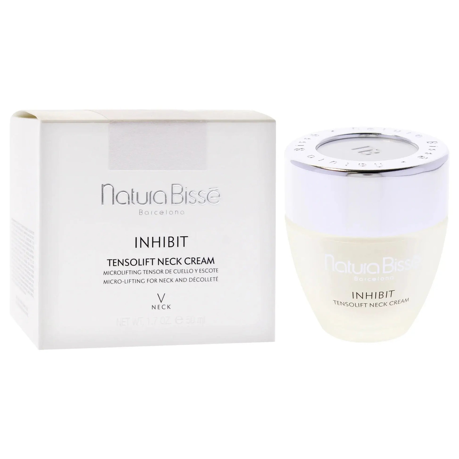 Inhibit Tensolift Neck Cream – Anti-Wrinkle, Firming & Hydrating Décolleté Cream, 1.7 oz – Reduces Lines & Sagginess