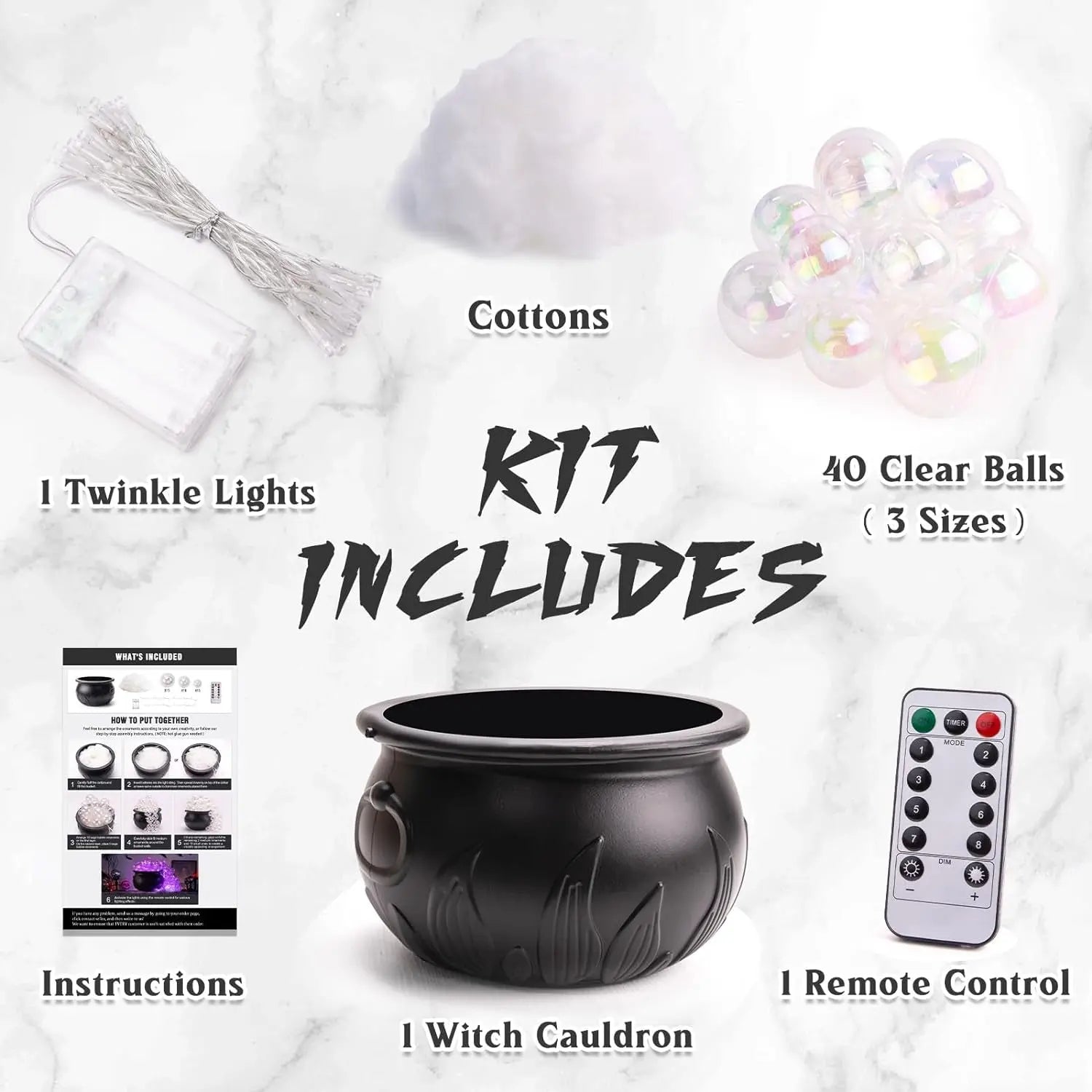 Halloween Fog Machine with LED Lights