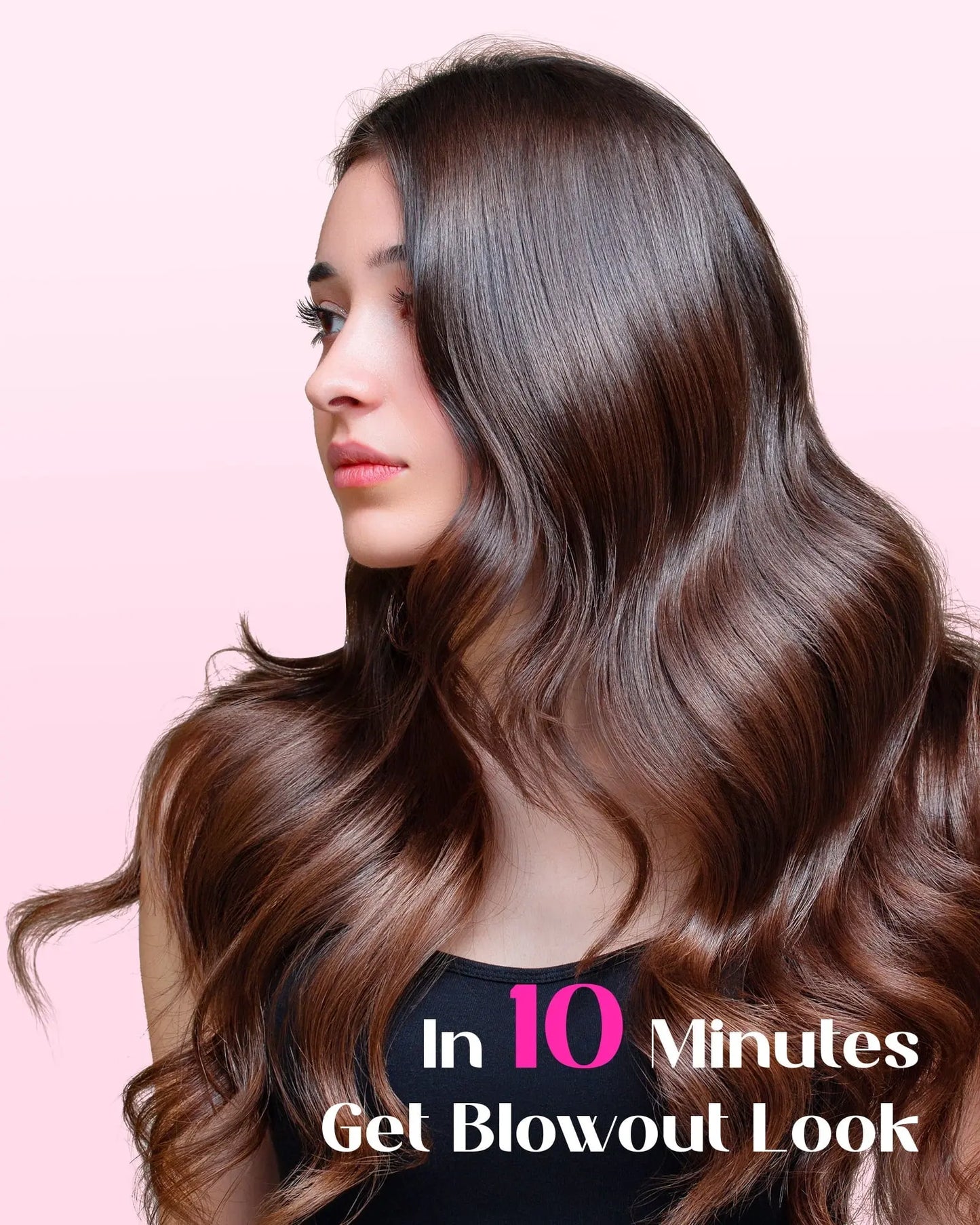 Wavytalk 1.5" Ionic Thermal Hair Brush, Pink – Volumizing, Anti-Frizz, Blowout & Natural Curls