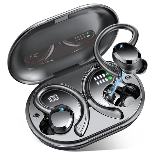 ETEPEHI Wireless Earbuds – Bluetooth 5.3 Earhooks, ENC Mic, 48H Playtime, IP7 Waterproof