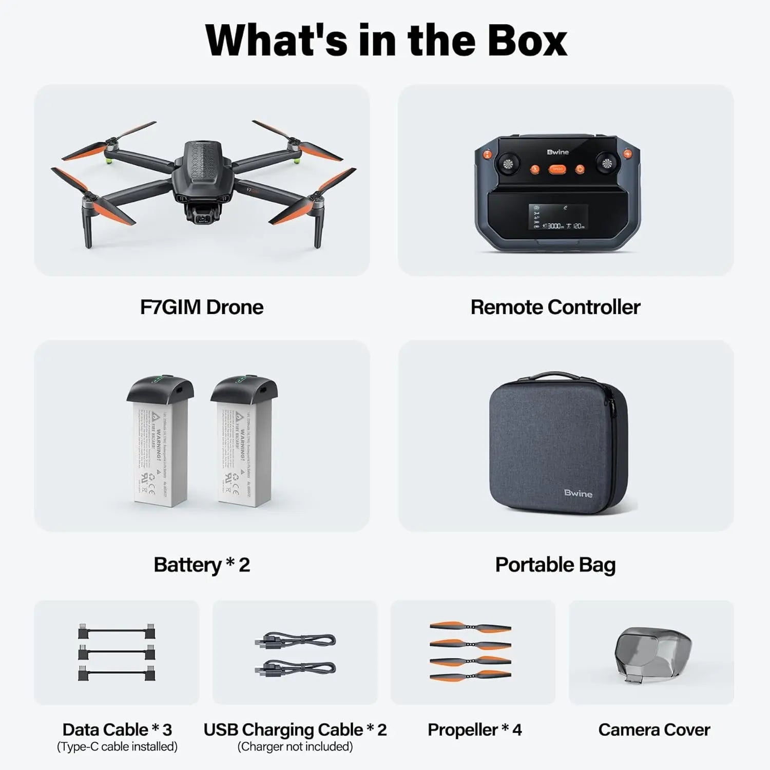 F7GIM Pro Drone with 6K UHD Camera, 3-Axis Brushless Gimbal, 4K/30Fps Video, GPS Smart Control for Adults and Beginner, plus 70Mins Flight Time, 10000Ft FPV Digital Transmission and TOF Safety Support