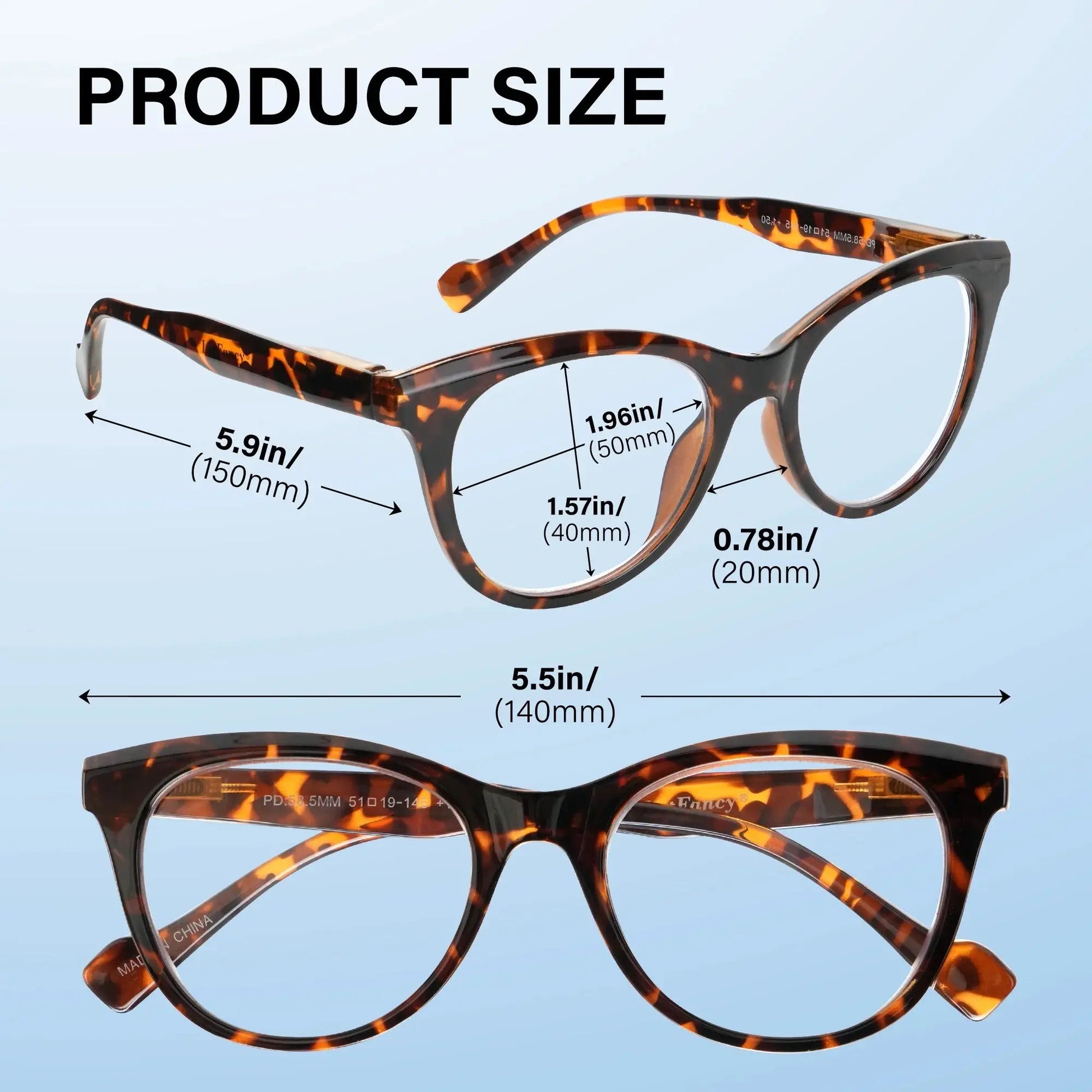 Reading Glasses Blue Light Blocking for Women, Spring Hinge Reader for Men Ladies,+3.25, 3 Pack