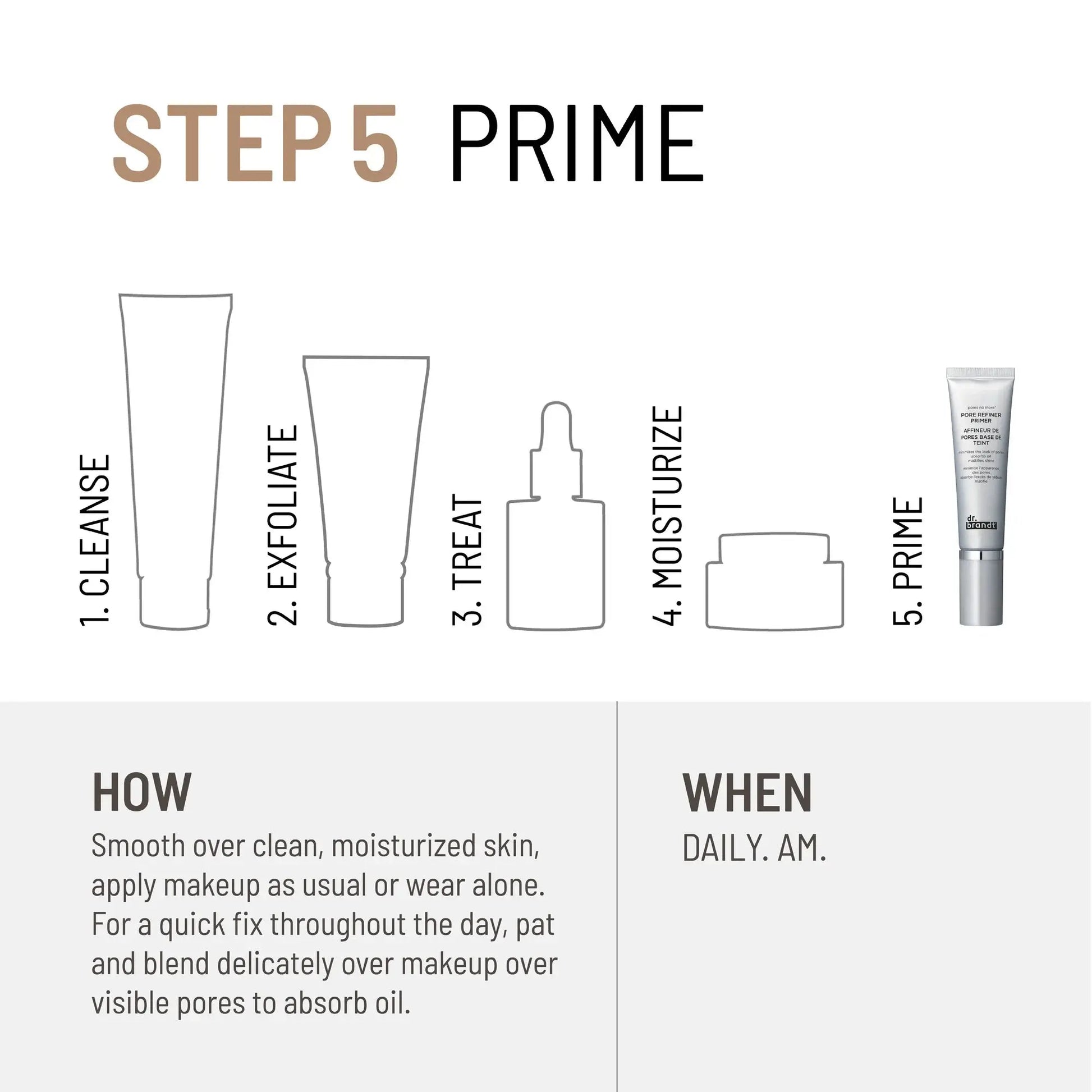 Pores No More Pore Refiner Primer – Minimizes Pores, Absorbs Oil & Mattifies Shine, 1.0 Fl Oz